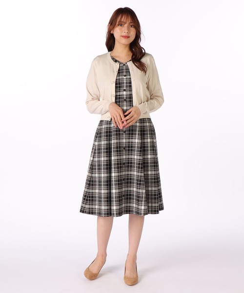 【LAISSE PASSE】半袖ワンピース 黒 LAISSE PASSE 「LAISSE PASSE」 半袖ワンピース 40 ブラック