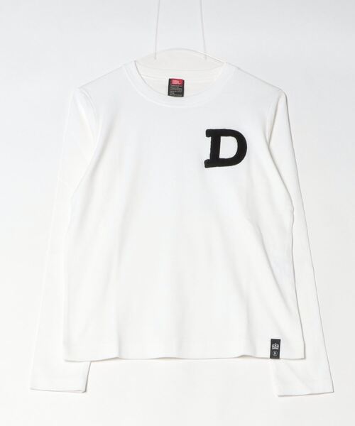 DOUBLE STANDARD CLOTHING tシャツ Dロゴ刺繍ロングスリーブT