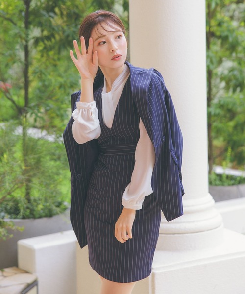 Retica（レティカ） セットアップ スーツセット レディース ストライプ