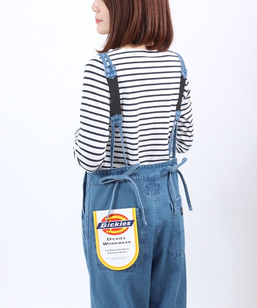 【オオハシ商店】リボンデニム オーバーオール サロペット★Dickies Dickies サロペット オーバーオール Dickies（ディッキーズ