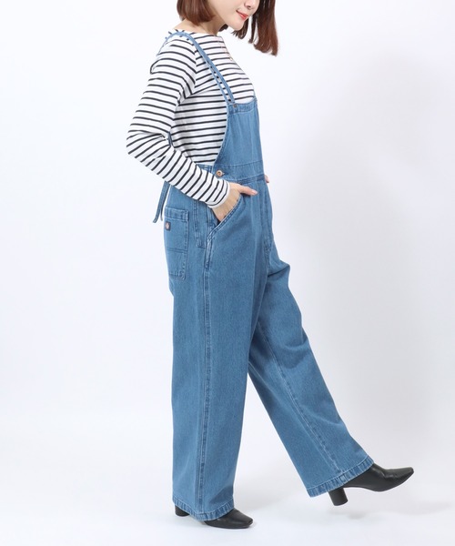 【オオハシ商店】リボンデニム オーバーオール サロペット★Dickies Dickies サロペット オーバーオール Dickies（ディッキーズ