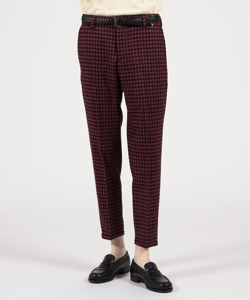 スラックス PT TRINO Rebel Fit ウールシルクリネン ノープリーツスラックス メンズの画像