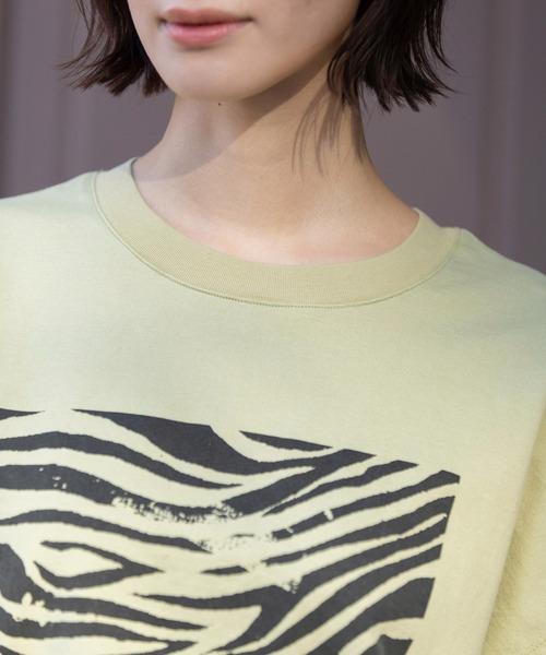 tシャツ ゼブラプリントプルオーバー レディース Munich tシャツ ゼブラプリントプルオーバー レディース
