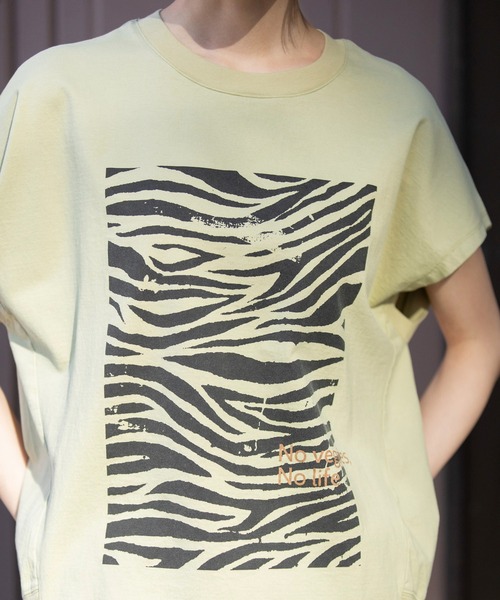 Munich tシャツ ゼブラプリントプルオーバー レディース