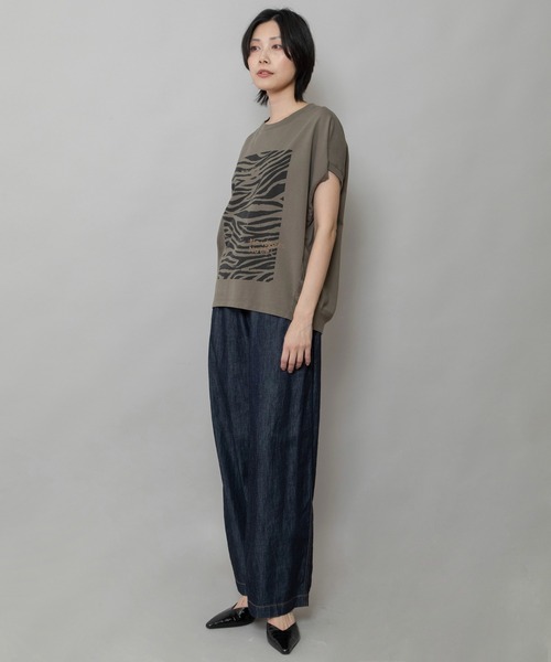 Munich tシャツ ゼブラプリントプルオーバー レディース