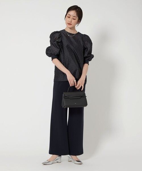 ブラウス シャツ カットジャガード パフスリーブ ブラウス レディース UNITED ARROWS ブラウス シャツ カットジャガード パフスリーブ