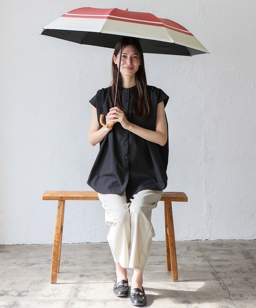 折りたたみ傘 2段折りショート傘（晴雨兼用/親骨55cm） レディース | VitaFelice | 25