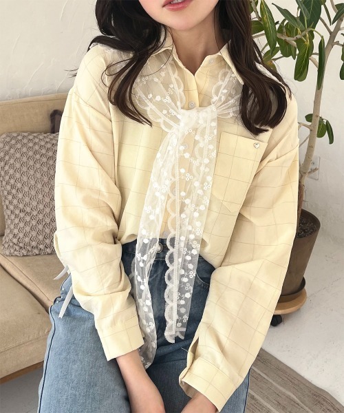 ブラウス シャツ ダブルフロントチェックシャツ レディース ブラウス シャツ チェックシャツ レディース : ZOZOTOWN Yahoo
