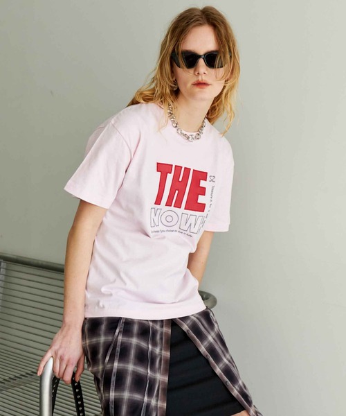 tシャツ THE NOW Logo T-shirt/THE NOWロゴTシャツ レディースの画像
