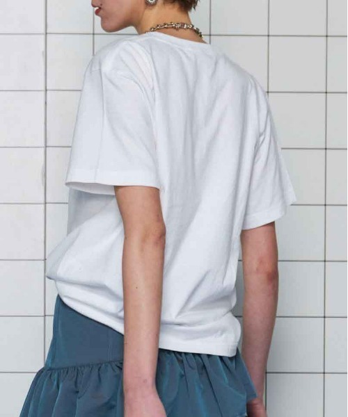 tシャツ THE NOW Logo T-shirt/THE NOWロゴTシャツ レディースの画像