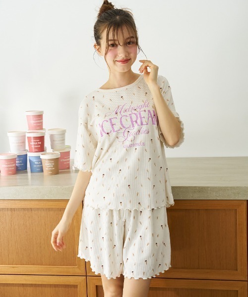 新品未使用　GELATO PIQUE ルームウェア　ピンク Amazon | [ジェラート ピケ] サマーカラーパイルシャツ&ショート