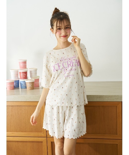 キヨさま専用✨GELATO PIQUE パジャマ ルームウェア 接触冷感 gelato pique パジャマ ルームウェア 接触冷感サテンライン