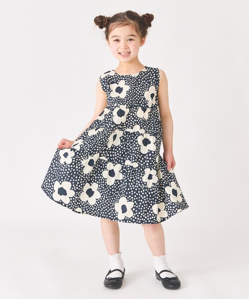 apolina アイボリー フリル付きノースリーブワンピース 5-7歳 手洗い可】センターフリルノースリーブワンピース – 銀座マギー