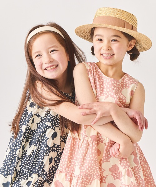 花柄ノースリーブワンピース　4Y ever closet（エバークローゼット） ワンピース 花柄ノースリーブ