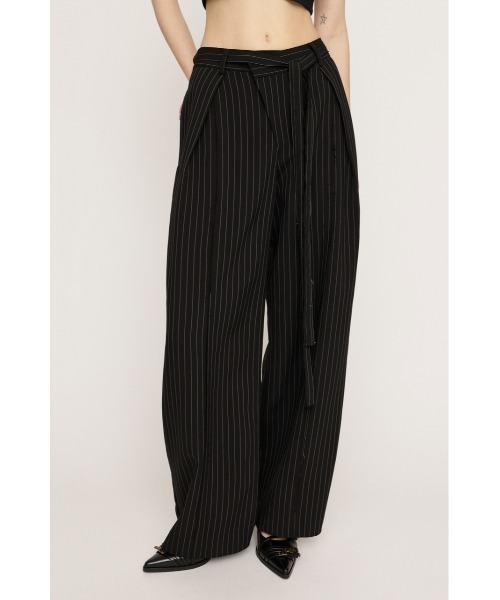 SLY スラックス パンツ CENTER TAPE TUCKED TROUSERS センター