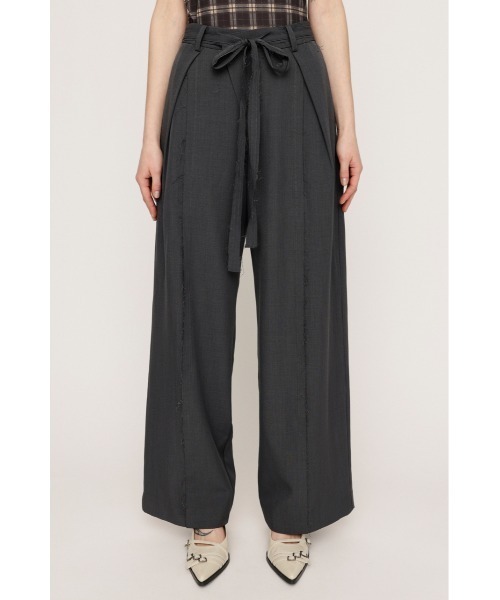 SLY スラックス パンツ CENTER TAPE TUCKED TROUSERS センター