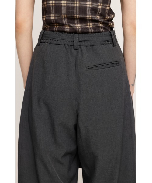 SLY スラックス パンツ CENTER TAPE TUCKED TROUSERS センター