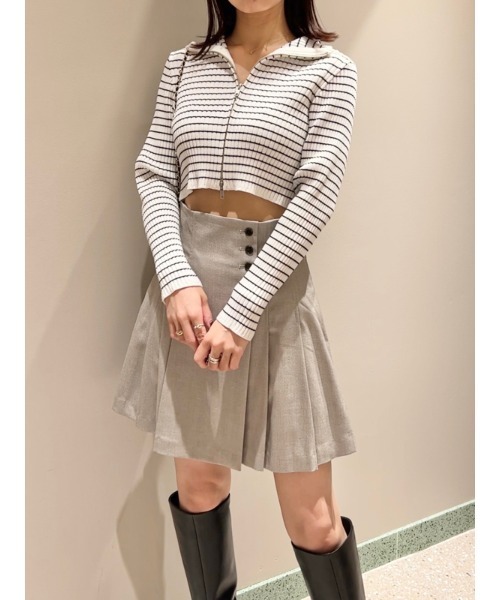 「SNIDEL」 半袖ニット ONE SIZE ホワイト レディース