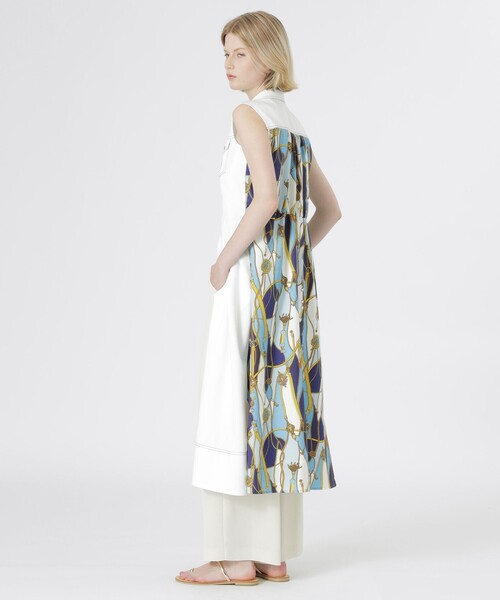 LOVELESS（ラブレス） シャツワンピース バックスカーフノースリーブ