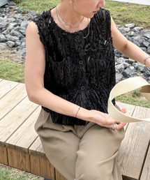 Sahara ベスト　ジレ　※シアートップスはおまけでお付けします。 Amazon | [Bestmood] シアーベスト レディース ロング