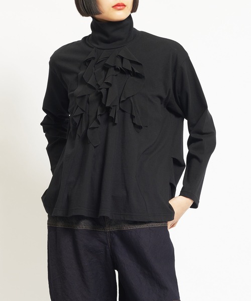 tシャツ 30/-天竺　フリルＴ レディース メンズ