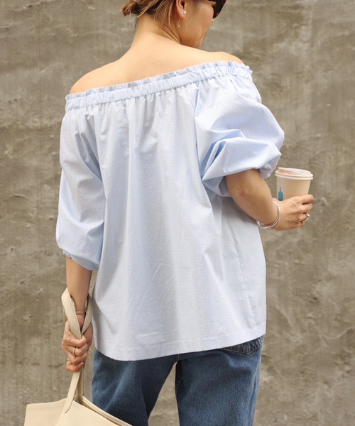 【美品】Deuxieme Classe *off shoulder S/T off shoulder S/T（ニット／セーター）｜Deuxieme Classe