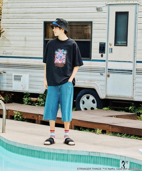 niko and…（ニコアンド） tシャツ 「STRANGER THINGS」コラボ プリント