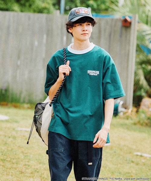 niko and…（ニコアンド） tシャツ 「STRANGER THINGS」コラボ プリント