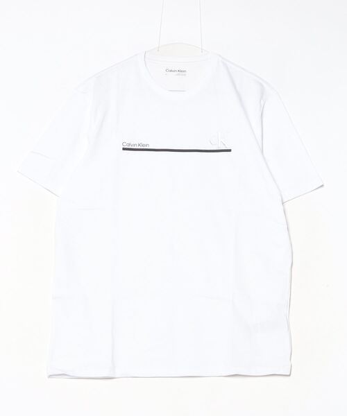   CKモノグラムロゴ クルーネック 半袖 Tシャツ Tシャツ - モノグラムロゴTシャツ | カルバン・クライン 公式