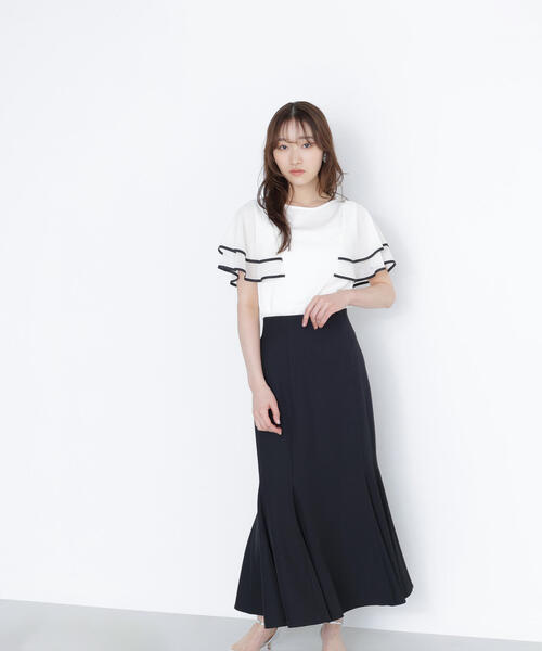 新品タグ付き　ナチュラルビューティーベーシック　ヘム切替マーメイドスカート NATURAL BEAUTY BASIC｜ヘム切替マーメイドスカート | Rakuten