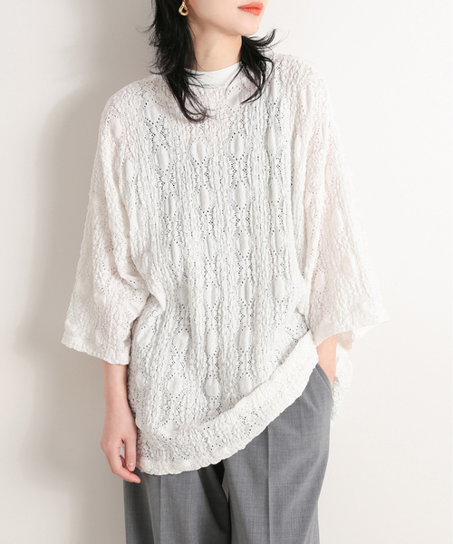 「CITYSHOP」 半袖カットソー - ホワイト レディース