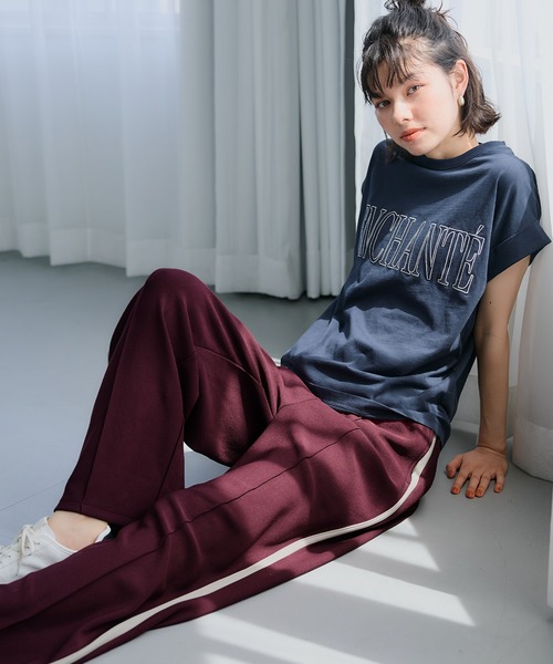 coca（コカ） ワイドパンツ パンツ ジョーゼットラインパンツ