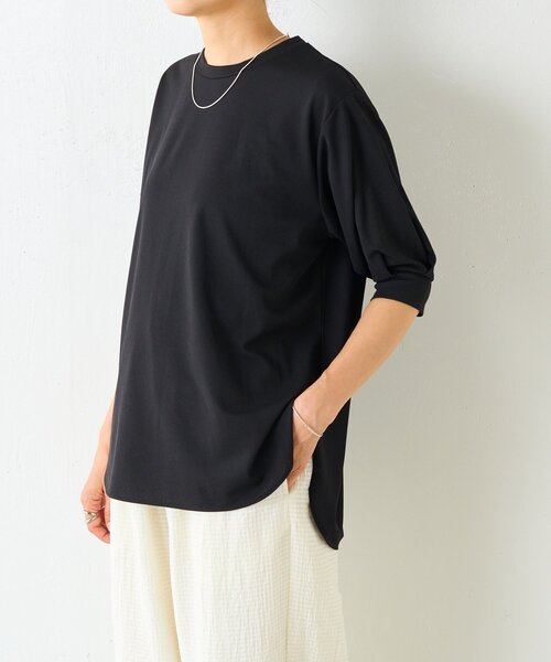 BEARDSLEY 半袖シャツ(ブラック) BEARDSLEY ブラウス シャツ 半袖Tブラウス レディース