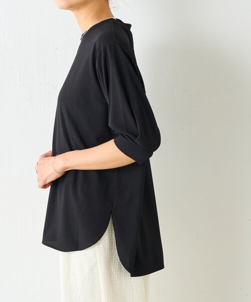 BEARDSLEY 黒 半袖 トップス 新品未使用 BEARDSLEY ブラウス シャツ 半袖Tブラウス レディース
