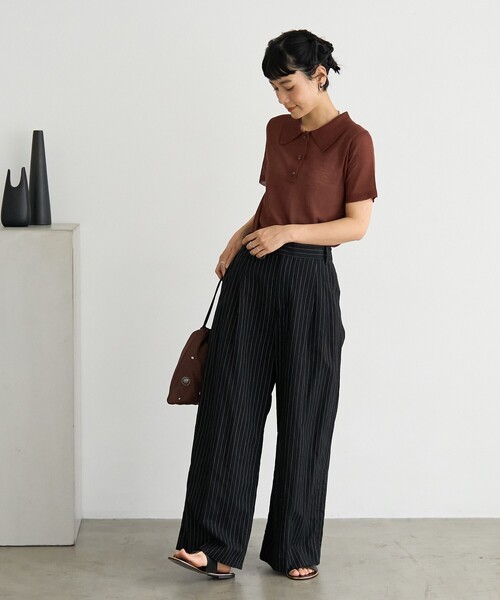FREAK'S STORE ポロシャツ ポロ マルチボーダー シアーポロ