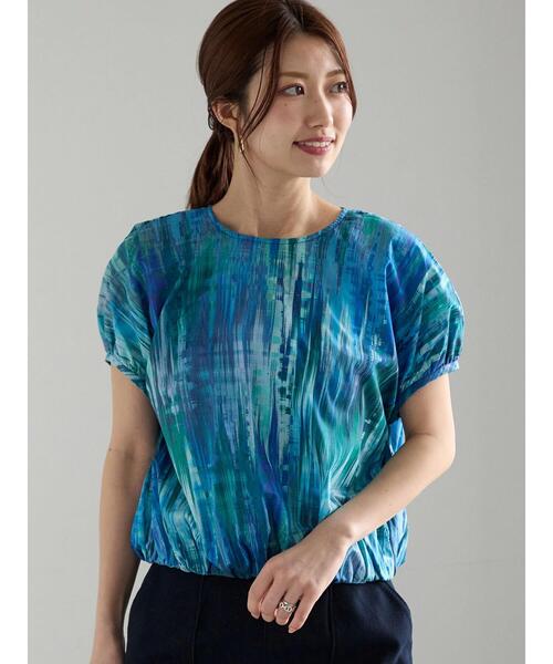 「Te chichi」 半袖ブラウス F ブルー レディース