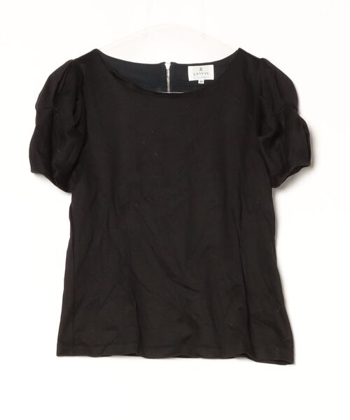 LANVIN en Bleu 「LANVIN Bleu」 半袖カットソー 38 ブラック