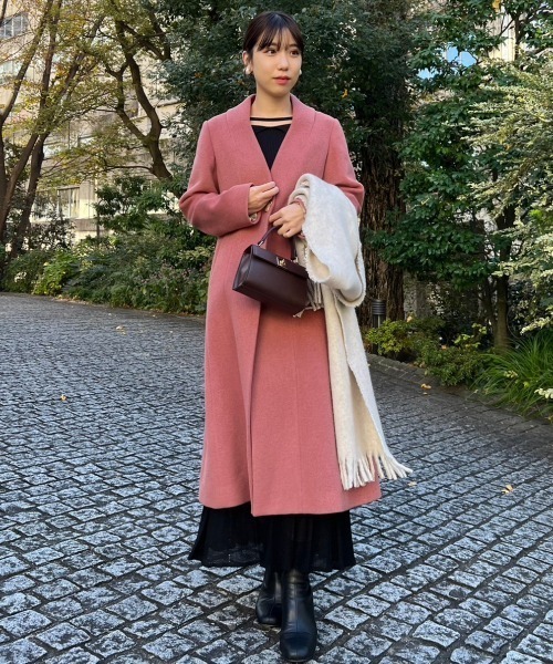LILY BROWN（リリーブラウン） ノーカラーコート 1 ブラウン