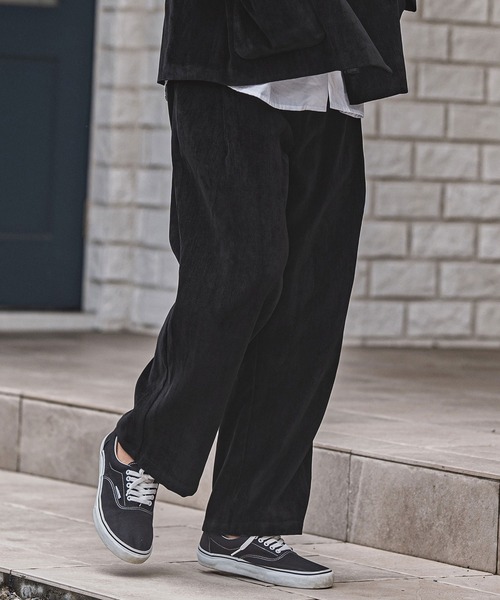 CAMBIO（カンビオ） パンツ mp13927-chenille Fabric Two Tuck Pants