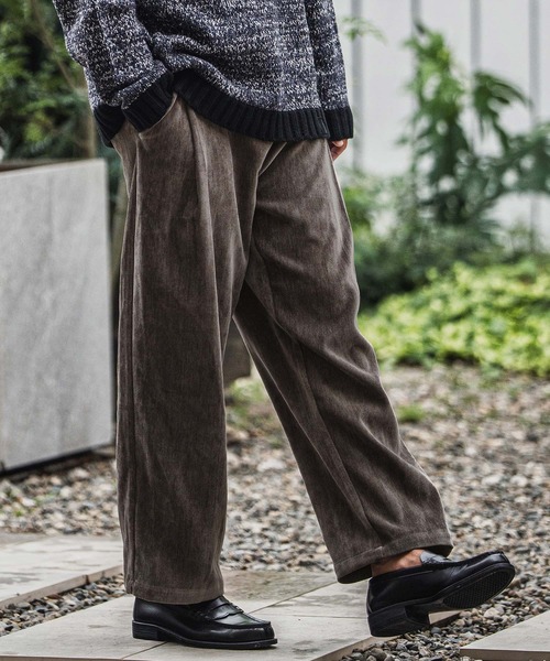CAMBIO（カンビオ） パンツ mp13927-chenille Fabric Two Tuck Pants
