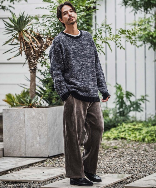 CAMBIO（カンビオ） パンツ mp13927-chenille Fabric Two Tuck Pants