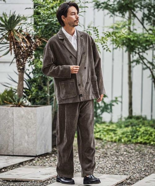 CAMBIO（カンビオ） パンツ mp13927-chenille Fabric Two Tuck Pants