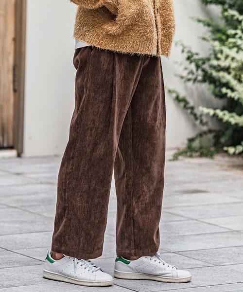 CAMBIO（カンビオ） パンツ mp13927-chenille Fabric Two Tuck Pants