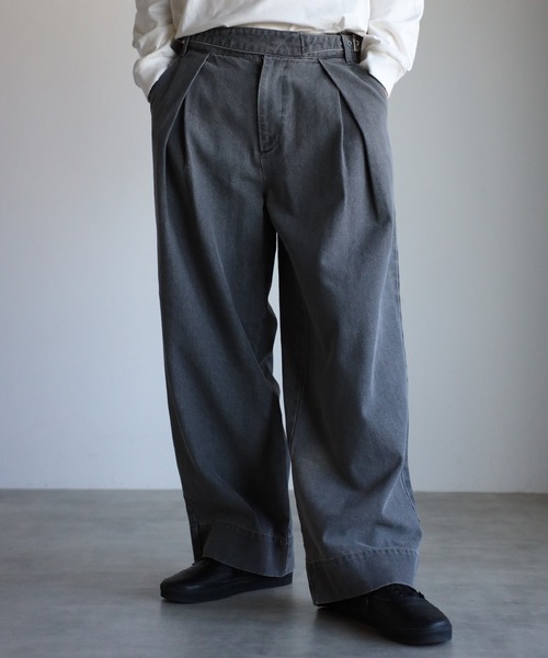 「CREARE -LINO-」 加工デニムパンツ M ライトブルー メンズ
