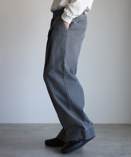 「CREARE -LINO-」 加工デニムパンツ M ライトブルー メンズ