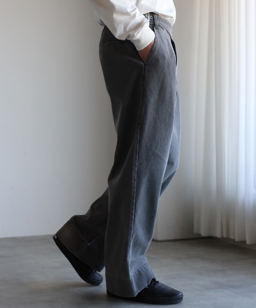 「CREARE -LINO-」 加工デニムパンツ M ライトブルー メンズ