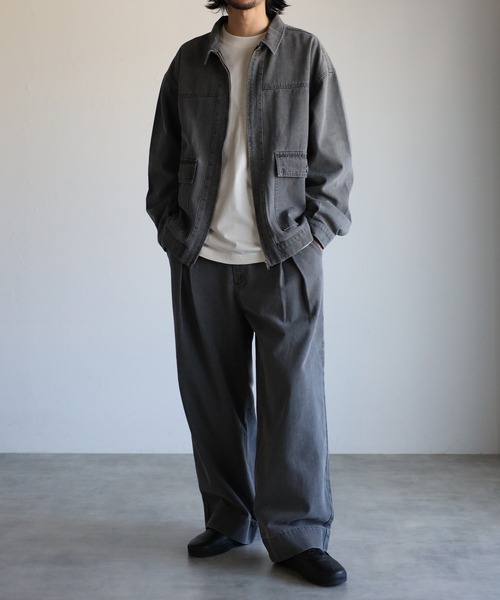 「CREARE -LINO-」 加工デニムパンツ M ライトブルー メンズ