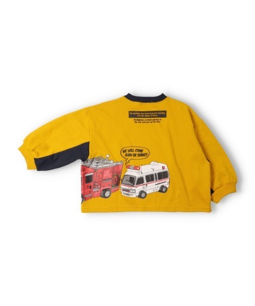 KIDS FOREST トレーナー KR 裏毛働く車トレーナー キッズ 子供服