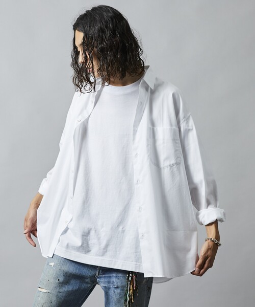 5525Gallery 長袖シャツ L ホワイト メンズ : ZOZOTOWN Yahoo!店