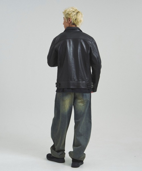 【SIN様JACK ROSE ライダースジャケット　シングルス　レザージャケット JACKROSE（ジャックローズ） 革ジャン ライダース JE-BUFFARO CALF